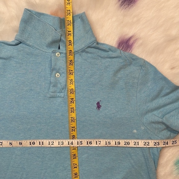 POLO Ralph Lauren Light Blue Classic Fit Short Sleeve Polo T Shirt Size XL - Picture 7 of 7